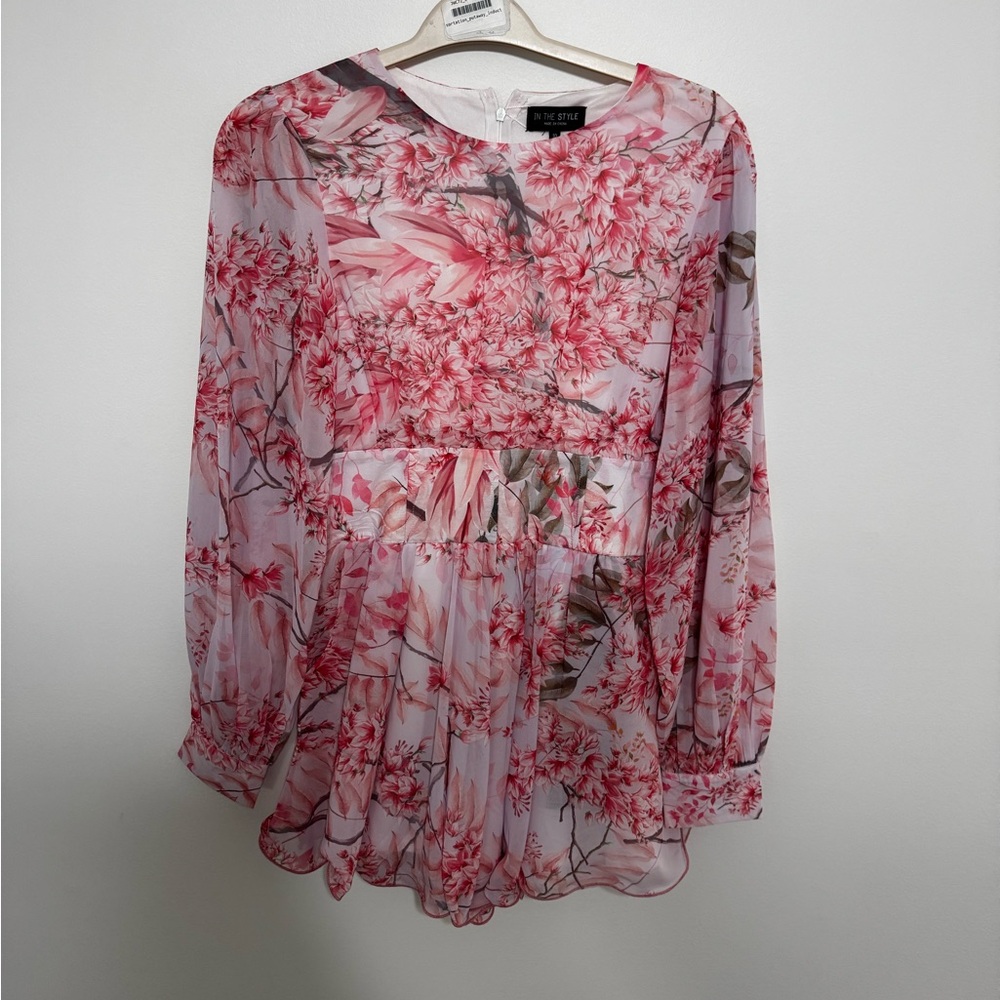 Chic Floral Chiffon Blouse
